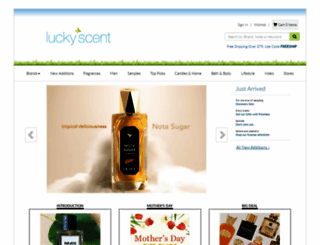 luckyscent.com screenshot