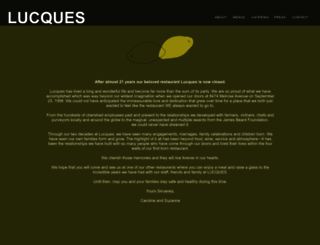 lucques.com screenshot