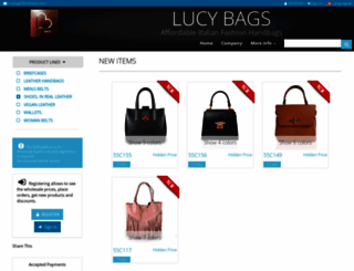 lucybags.it screenshot