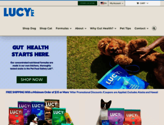 lucypetproducts.com screenshot