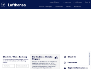 lufthansa.ch screenshot