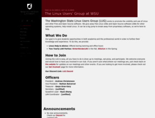 lug.wsu.edu screenshot