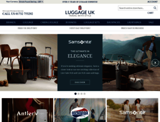 luggage-uk.co.uk screenshot
