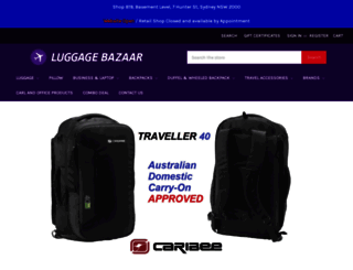 luggagebazaar.com.au screenshot