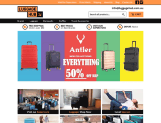 luggagehub.com.au screenshot
