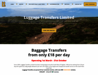 luggagetransfers.co.uk screenshot