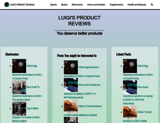 luigisproductreviews.com screenshot