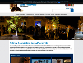 luisapiccarretaofficial.org screenshot