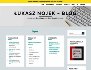 lukasznojek.com screenshot