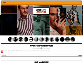 luke-evans.org screenshot