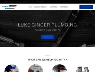 lukegingerplumbing.com.au screenshot