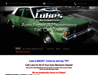 lukesautorepairshopredmond.com screenshot