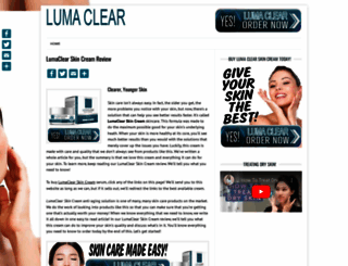 lumaclearskincream.com screenshot