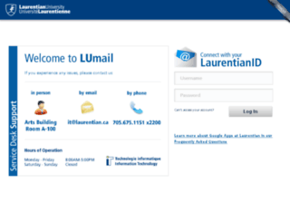 lumail.laurentian.ca screenshot