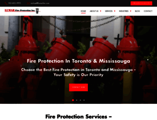 lumarfireprotection.com screenshot