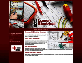 lumen-electrical.co.uk screenshot