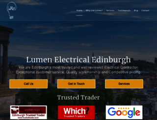 lumen-electrical.com screenshot