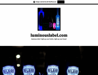 luminouslabel.wordpress.com screenshot