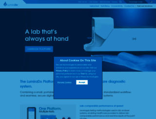 lumiradx.com screenshot