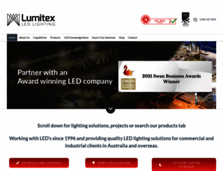 lumitex.com.au screenshot