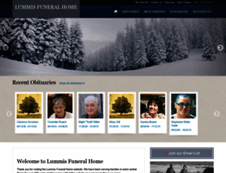 lummisfuneralhome.com screenshot