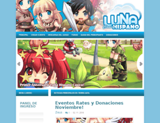 lunahispano.com screenshot