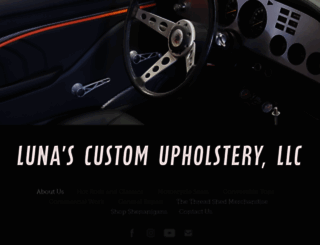 lunascustomupholstery.com screenshot