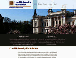 lunduniversityfoundation.org screenshot