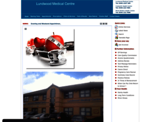 lundwoodmedicalcentre.nhs.uk screenshot