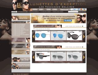 lunettes-exception.com screenshot