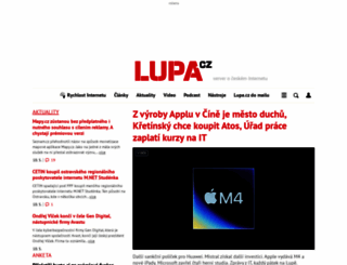 lupa.cz screenshot