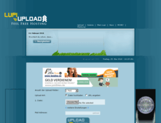lupiupload.de screenshot