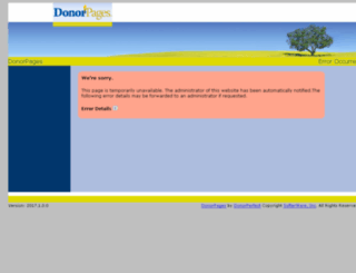 lupus.donorpages.com screenshot