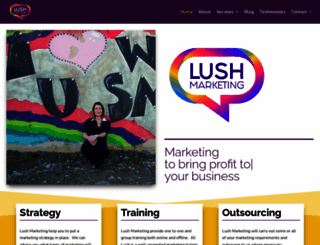 lushmarketing.ie screenshot