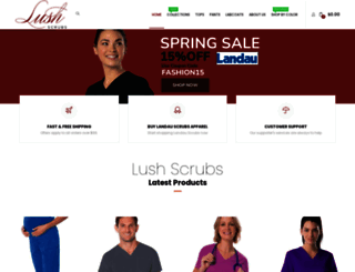 lushscrubs.com screenshot