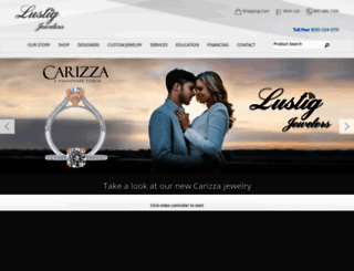 lustigjewelers.com screenshot