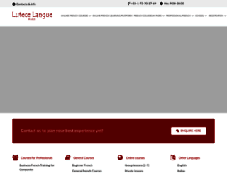 lutece-langue.com screenshot