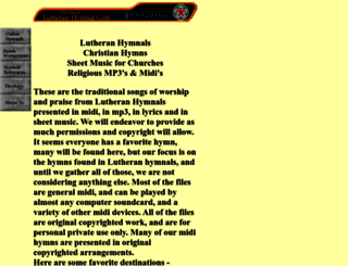 lutheran-hymnal.com screenshot