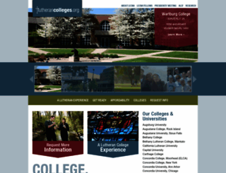 lutherancolleges.org screenshot
