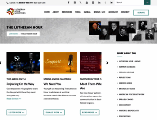 lutheranhour.org screenshot