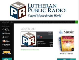 lutheranpublicradio.org screenshot