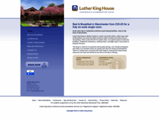 lutherkinghouse.co.uk screenshot