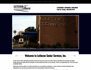 luthertowers.com screenshot