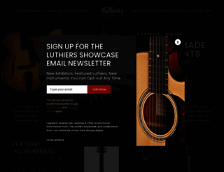 luthiersshowcase.com screenshot