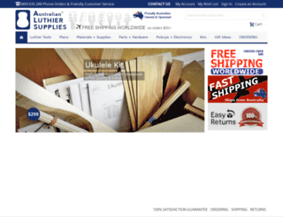 luthierssupplies.com.au screenshot