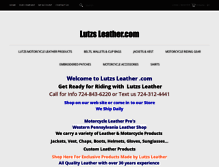 lutzsleather.com screenshot