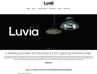 luvialighting.com.au screenshot
