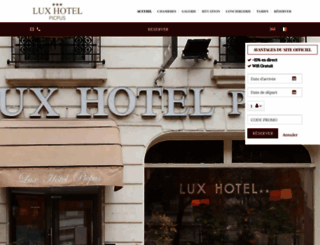 lux-hotel-picpus.com screenshot