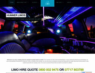 lux-limo.co.uk screenshot