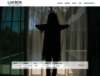 luxboxvacationrentals.com screenshot